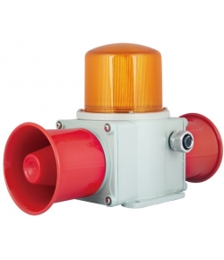 TLRHD2L-P 带不锈钢防爆网 双喇叭 重负荷 LED长亮/闪亮发光 船用声光报警器 语音声光报警灯