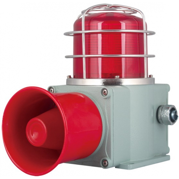 TLRHDL-P 带不锈钢防爆网罩 铸铝型 重负荷 LED长亮/闪亮发光 工业用声光报警器 船用声光报警灯