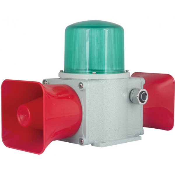 TLHD2LR 双喇叭 重负荷 LED旋转亮发光 船用声光报警器 工业语音声光报警器  声光报警灯