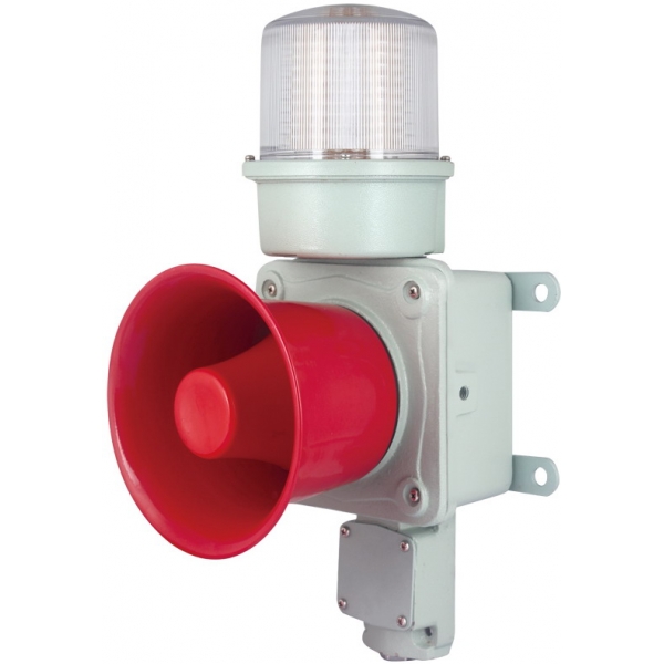 CS50AL3 大功率 单灯三色多音调 铸铝型 重负荷 船用声光报警器,语音声光报警