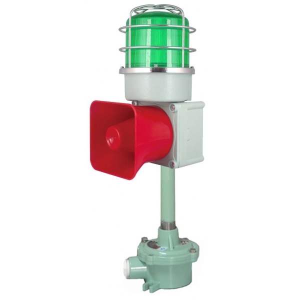 CSFTDL重负荷,船舶用声光报警器,语音声光报警器,港口,码头,带不锈钢防护网罩船用声光报警灯