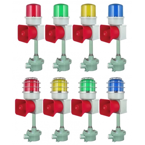 CSFTDL重负荷,船舶用声光报警器,语音声光报警器,港口,码头,带不锈钢防护网罩船用声光报警灯