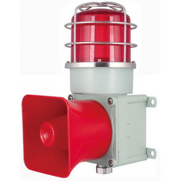 TLNEDL-P 带不锈钢防爆网 铸铝型 重负荷 组合式声光报警器,船用声光报警器 语音声光报警器,一体化声光警示灯