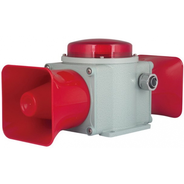 SCRSAL矮灯罩铸铝型 重负荷 LED长亮/闪亮 工业用声光报警灯 船用声光报警器