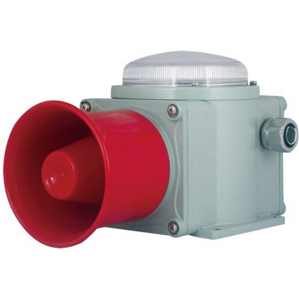 SCRSAL矮灯罩铸铝型 重负荷 LED长亮/闪亮 工业用声光报警灯 船用声光报警器