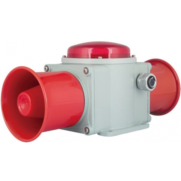 SCRSAL矮灯罩铸铝型 重负荷 LED长亮/闪亮 工业用声光报警灯 船用声光报警器