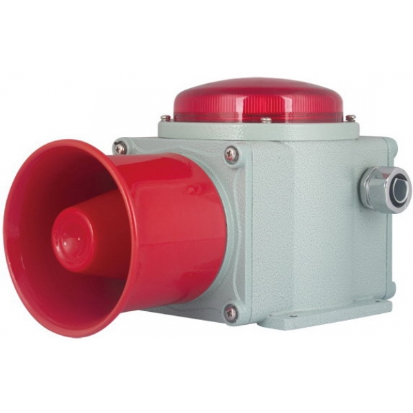 SCRSAL矮灯罩铸铝型 重负荷 LED长亮/闪亮 工业用声光报警灯 船用声光报警器