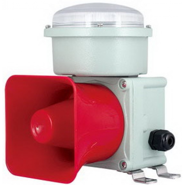 SCRSWAL3 壁装式,单灯三色多音调 铸铝 重负荷 船用声光报警器 语音声光报警器