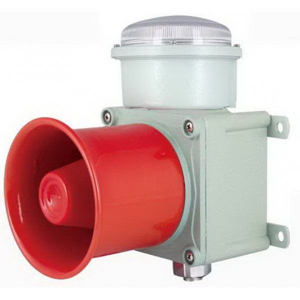 SCRSWAL3 壁装式,单灯三色多音调 铸铝 重负荷 船用声光报警器 语音声光报警器