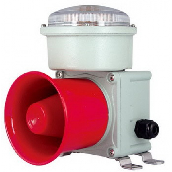 SCRSWAL3 壁装式,单灯三色多音调 铸铝 重负荷 船用声光报警器 语音声光报警器