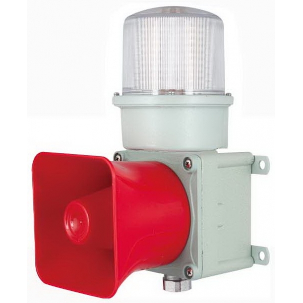 TLEDL3 壁装式,单灯三色多音调 铸铝 重负荷 船用声光报警器 语音声光报警器