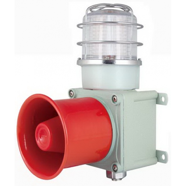 TLEDL3 壁装式,单灯三色多音调 铸铝 重负荷 船用声光报警器 语音声光报警器